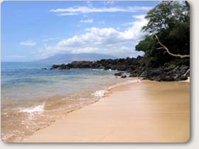 Makena Beach.  South Maui.  Click to Enlarge.